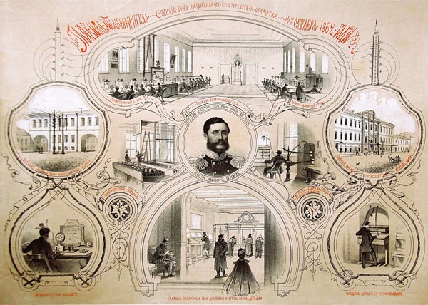 Главная Телеграфическая станция в Петербурге, 1862
