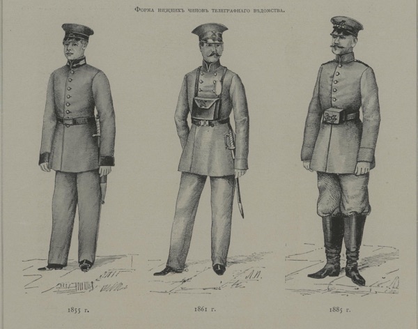 Форма чинов Телеграфного ведомства 1855-1885